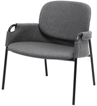 PAPERFLOW Fauteuil visiteur CLOTH, anthracite