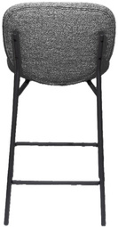 PAPERFLOW Chaise de bar TWIST, set de 2, gris
