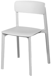 PAPERFLOW Chaise visiteur d'extérieur OTHO, set de 2, blanc