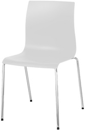PAPERFLOW Chaise visiteur ARKO, set de 2, blanc