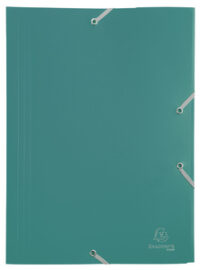 EXACOMPTA Chemise à élastiques Opaque Eco, PP, A4, vert