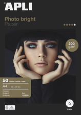 APLI Papier photo bright, A4, 200 g/m2, brillant