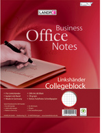 LANDRÉ Cahier à spirale gauchers, A4, quadrillé, 160 pages