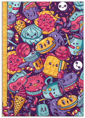 RNK Verlag Carnet de notes "Sweets", A4, 96 feuilles, uni