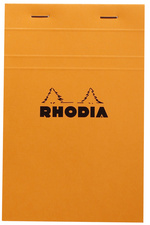 RHODIA Bloc agrafé No.14, 110 x 170 mm, quadrillé 5x5 orange