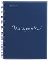 MIQUELRIUS Cahier à spirale "Notebook EMOTIONS", A4, marine