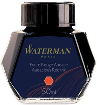 WATERMAN Flacon d'encre, contenu: 50 ml en verre, rouge