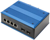 DIGITUS Switch industriel PoE Gigabit Ethernet, 4+2 ports