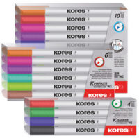 Kores Marqueur non permanent "K MARKER W1", étui de 6
