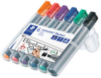 STAEDTLER Marqueur de conférence 356B Lumocolor, étui de 6