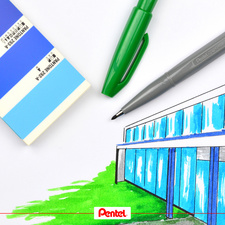 PentelArts Stylo feutre Sign Pen S520, étui de 4 – Image 2