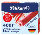 Pelikan Cartouches d'encre 4001 TP/6, rouge