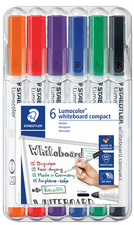 STAEDTLER Marqueurs pour tableau blanc Lumocolor, étui de 6