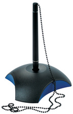 HAN Porte-stylo à bille DELTA, plastique, noir/bleu