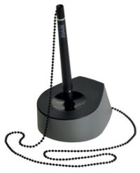 HAN Porte-stylo à bille SALSA, gris foncé / noir