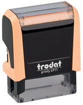trodat Tampon automatique à texte Printy 4911 4.0, orange