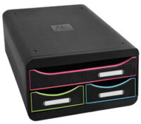 EXACOMPTA Module de classement SMALL-BOX, noir/arlequin