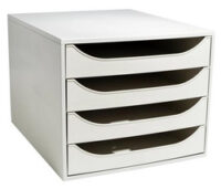 EXACOMPTA Module de classement ECOBOX, 4 tiroirs, gris