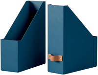 LEITZ Porte-revues Puro, A4, carton, set de 2, bleu nuit