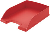 LEITZ Corbeille à courrier Plus Standard, A4, rouge