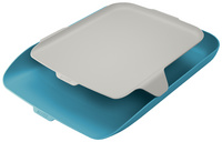 LEITZ Corbeille à courrier Cosy avec organisateur, A4, bleu