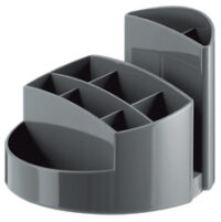 HAN Multipot à crayons RONDO, polystyrène, gris foncé