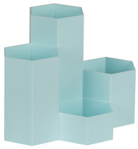 WEDO Multipot HONEYCOMB, 4 compartiments, PP, turquoise