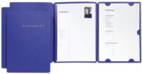 PAGNA Bewerbungsmappe "Select", DIN A4, aus Karton, blau