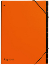 PAGNA Trieur Trend, A4, 10 compartiments, orange