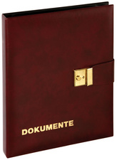 PAGNA Dokumentenmappe, Kunstleder, DIN A4, weinrot