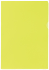 Oxford Pochettes coin Premium, A4, PVC, transparent, jaune