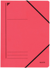LEITZ Chemise à élastique, format A4, carton, rouge