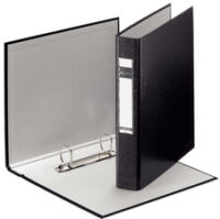 LEITZ Classeur à anneaux Standard, A5, noir, mécanisme à 2