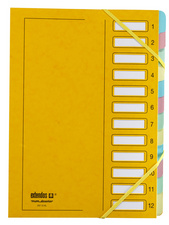 extendos Trieur à élastique série 237,12 compartiments,jaune