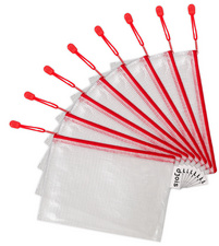 djois by tarifold Pochette à zip ZIPPER, A5, PVC, rouge