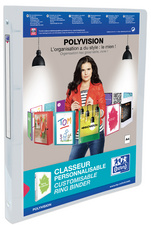 Oxford Classeur personnalisable POLYVISION, 20 mm, incolore