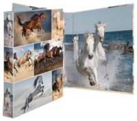HERMA Classeur à anneaux "Animals" - chevaux, A4, mécanisme