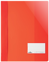 DURABLE Chemise à lamelle extra large, A4+, PVC, rouge