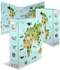 HERMA Classeur à motif pour école maternelle Carte du monde