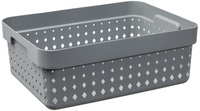 NHG Bac de rangement SEOUL BASKET M, PP, gris