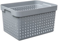 NHG Bac de rangement SEOUL BASKET L, PP, gris