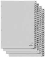 kangaro Intercalaire carton ECO, chiffres 1-100, 100 pièces