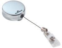 DURABLE Porte-badge chromé, argent-métallique