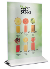 Securit Porte-visuel POSTER FRAMES, A6, socle métal