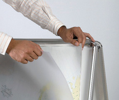 Bi-Office Porte-affiches, cadre en aluminium, 461 x 884 mm – Image 2