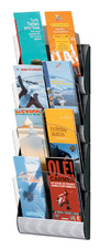 PAPERFLOW Porte-brochures mural Integral, DIN long, gris alu