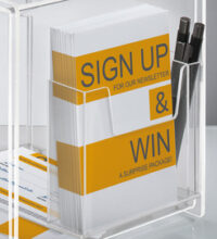 sigel Urne pour actions, acrylique,(L)210 x(P)210 x(H)360 mm