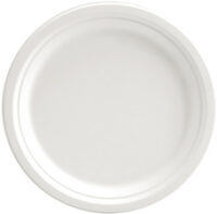 NATURE Star Assiette en canne à sucre, rond, 224 mm, blanc