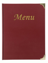 Securit Protège-menus BASIC, A5, bordeaux