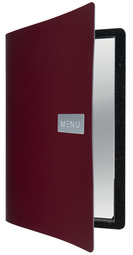 Securit Protège-menus ROYAL, A4, en cuir, rouge